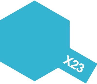 Tamiya Acrylic Paint Mini X-23 Clear Blue - Loaded Dice