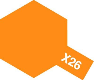 Tamiya Acrylic Paint Mini X-26 Clear Orange - Loaded Dice