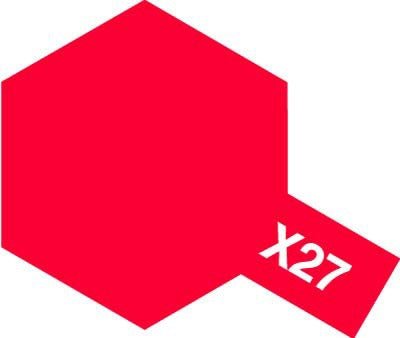 Tamiya Acrylic Paint Mini X-27 Clear Red - Loaded Dice
