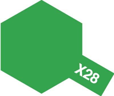 Tamiya Acrylic Paint Mini X-28 Park Green - Loaded Dice