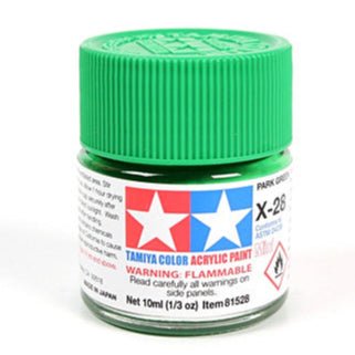 Tamiya acrylic paint mini X-28 Park Green 10ml jar