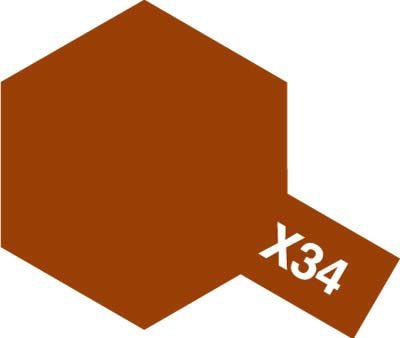 Tamiya Acrylic Paint Mini X-34 Metal Brown - Loaded Dice