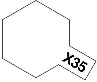 Tamiya Acrylic Paint Mini X-35 Semi Gloss Clear - Loaded Dice