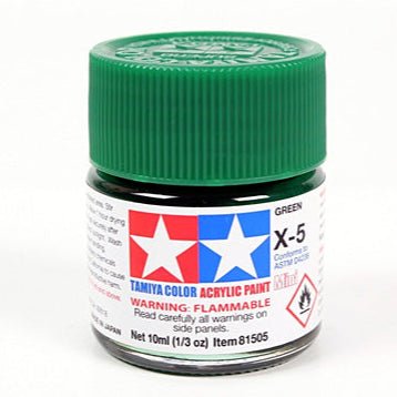 Tamiya acrylic paint mini X-5 Green 10ml jar