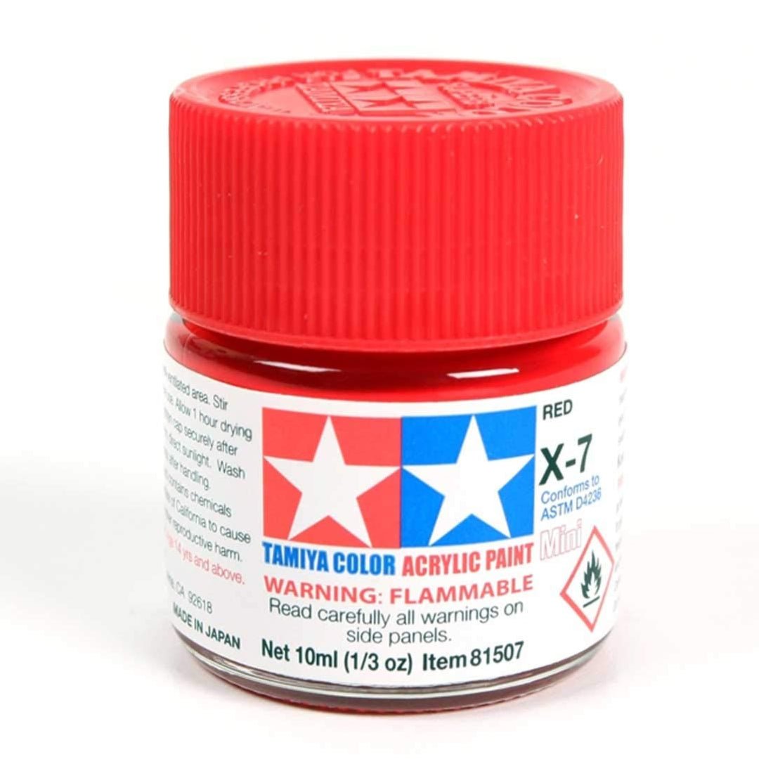 Tamiya acrylic paint mini X-7 Red 10ml jar