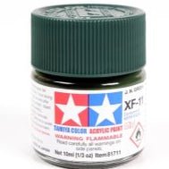 Tamiya acrylic paint mini XF-11 J.N. Green 10ml jar