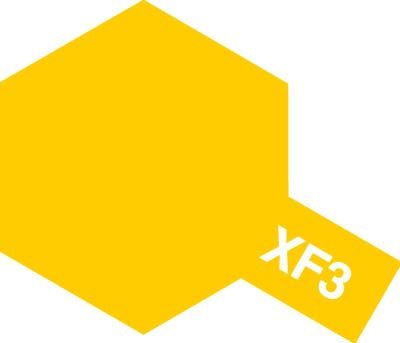 Tamiya Acrylic Paint Mini XF-3 Flat Yellow - Loaded Dice