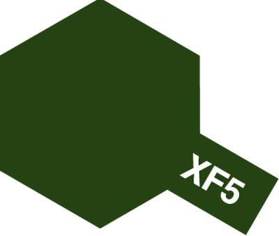 Tamiya Acrylic Paint Mini XF-5 Flat Green - Loaded Dice