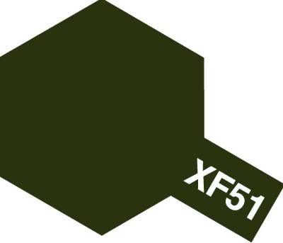 Tamiya Acrylic Paint Mini XF-51 Khaki Drab - Loaded Dice