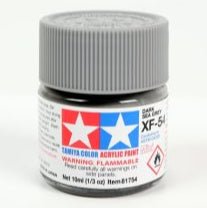 Tamiya acrylic paint mini XF-54 Dark Sea Grey 10ml jar