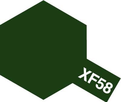 Tamiya Acrylic Paint Mini XF-58 Olive Green - Loaded Dice