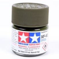 Tamiya acrylic paint mini XF-62 Olive Drab 10ml jar