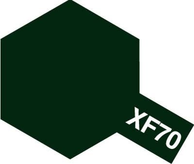 Tamiya Acrylic Paint Mini XF-70 Dark Green 2 (IJN) - Loaded Dice