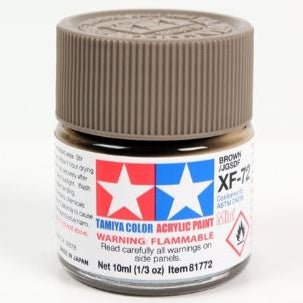 Tamiya acrylic paint mini XF-72 Brown 10ml jar