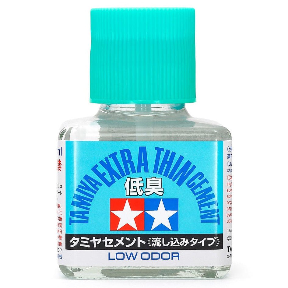 Tamiya Extra Thin Cement - Low Odour 40ml plastic cement