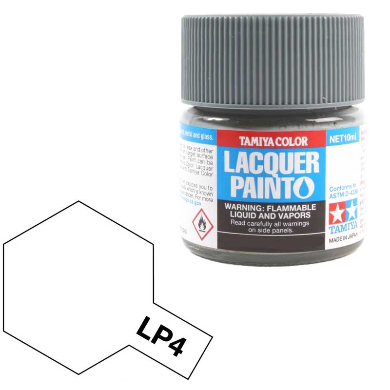 Tamiya lacquer paint LP-4 Flat White 10ml bottle
