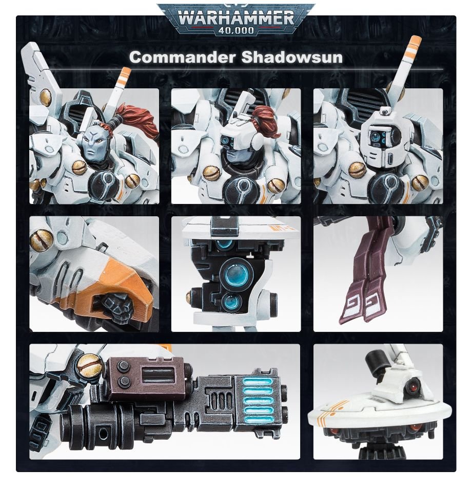 T'au Empire: Commander Shadowsun model detail - Loaded Dice