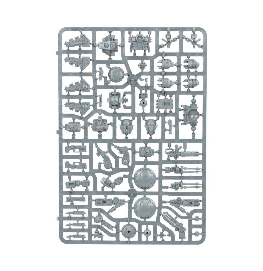 T'au Empire Crisis Battlesuits unpainted plastic sprue, frame 2 of 2
