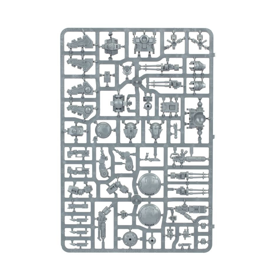 T'au Empire: Crisis Battlesuits sprue contents - Loaded Dice