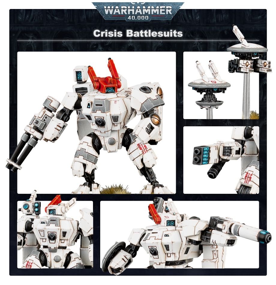 T'au Empire: Crisis Battlesuits model detail - Loaded Dice