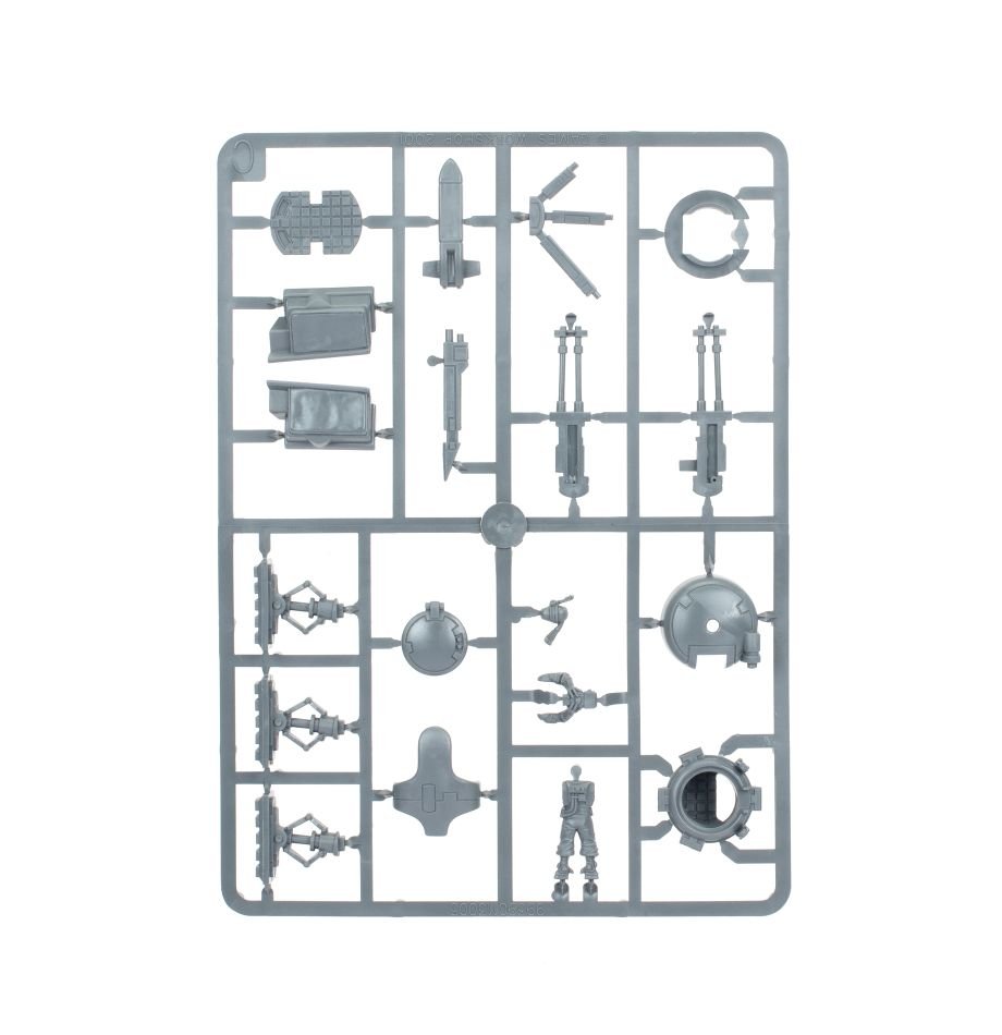 T'au Empire: Hammerhead Gunship sprue contents - Loaded Dice