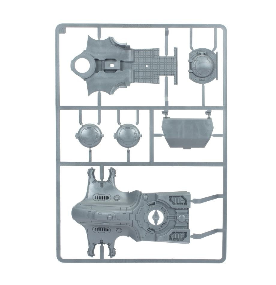 T'au Empire Hammerhead Gunship unpainted plastic sprue, frame 1 of 5