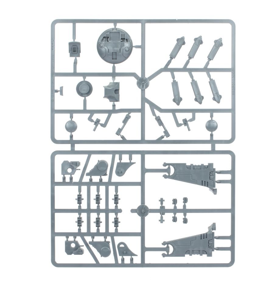 T'au Empire: Hammerhead Gunship sprue contents - Loaded Dice