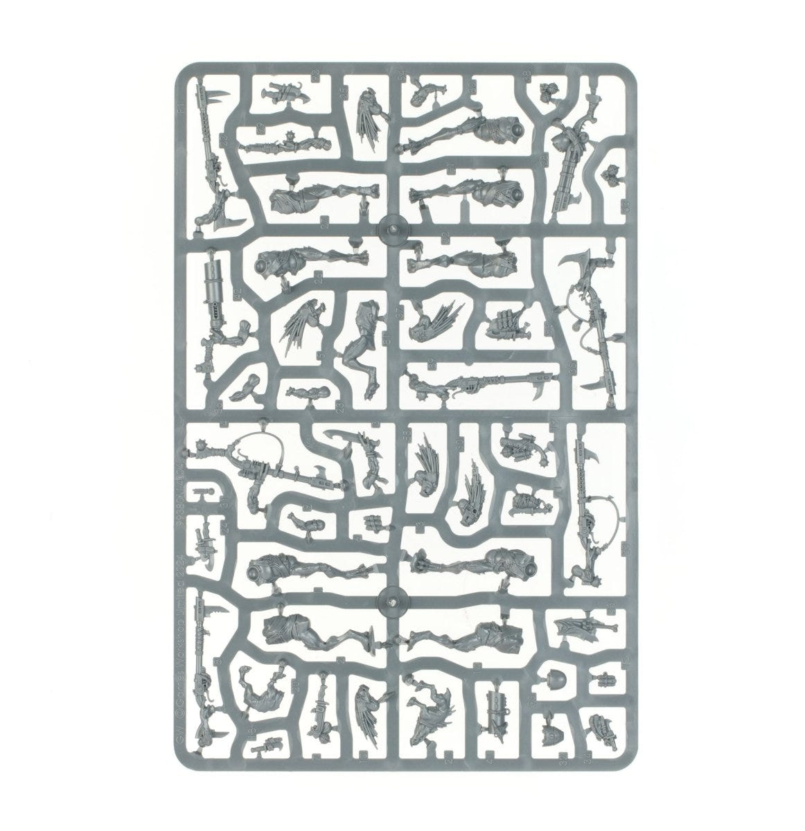 T'au Empire Kroot Carnivore Squad unpainted plastic sprue, frame 2 of 2