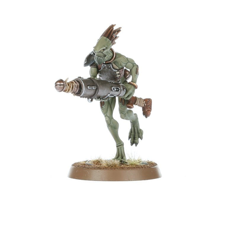 Painted Kroot Carnivore carrying a heavy gun, side view