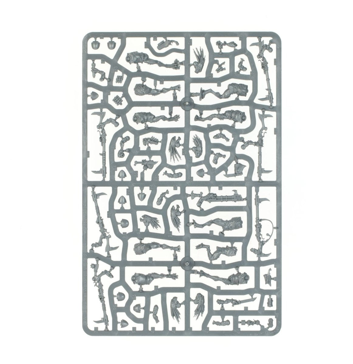 T'au Empire Kroot Carnivore Squad unpainted plastic sprue, frame 1 of 2