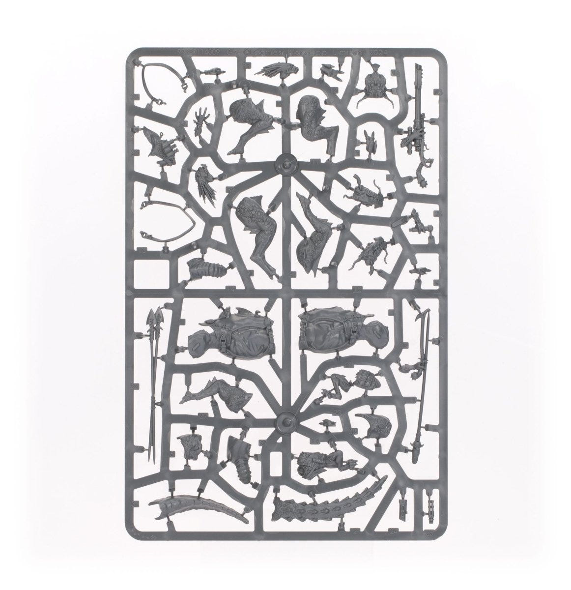 T'au Empire Kroot Lone-Spear unpainted plastic sprue, frame 1 of 1
