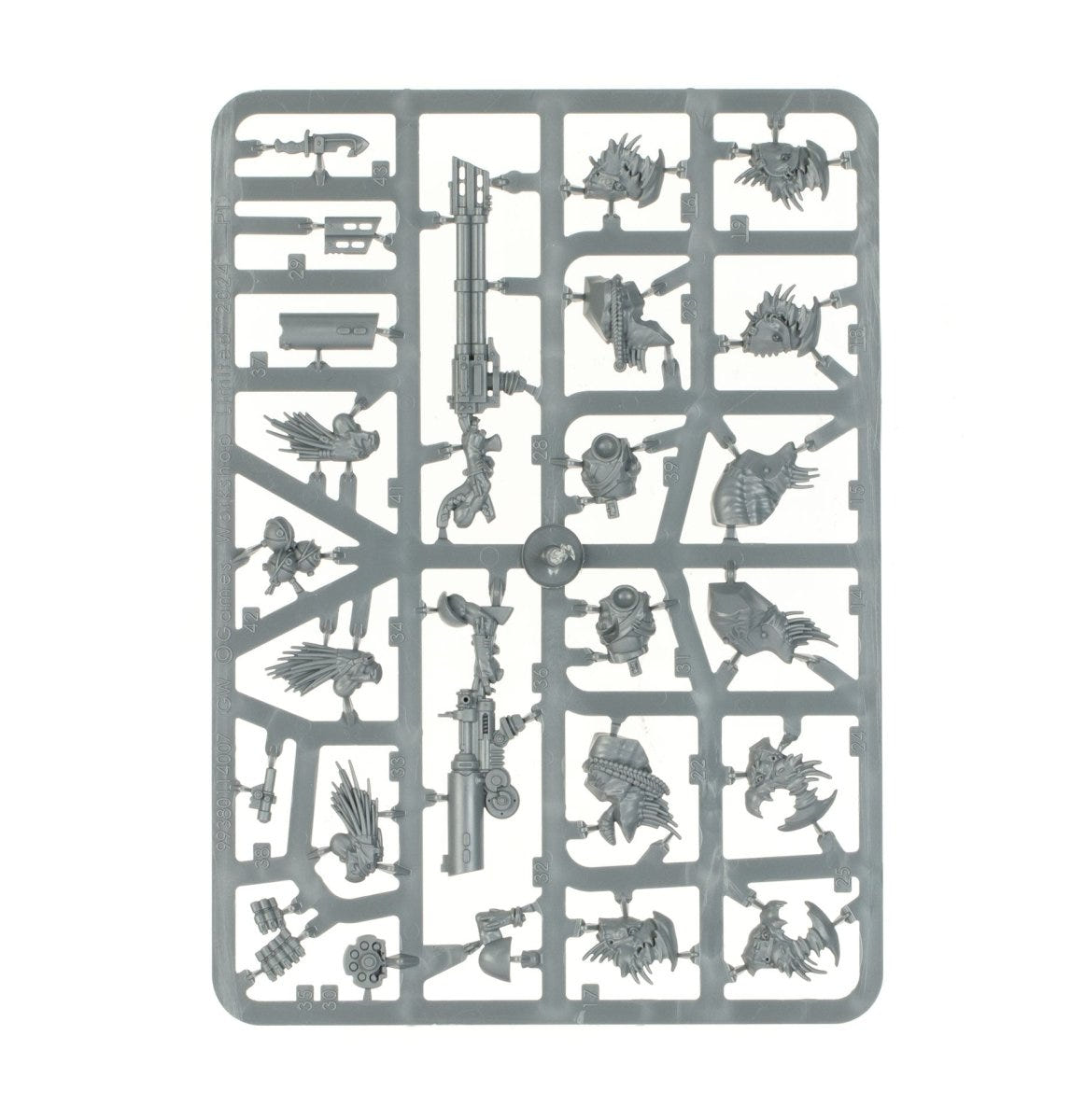 T'au Empire Krootox Rider unpainted plastic sprue, frame 2 of 2