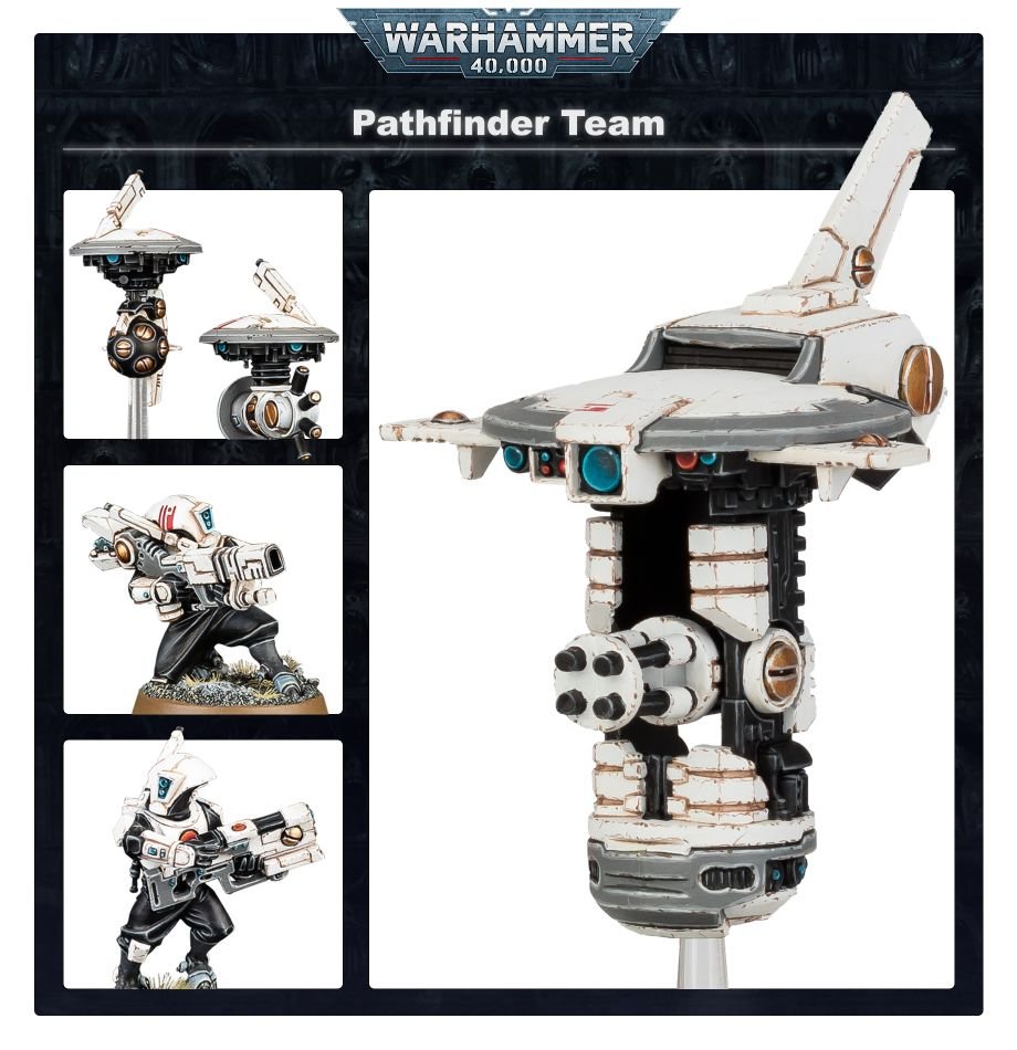 T'au Empire: Pathfinder Team model detail - Loaded Dice
