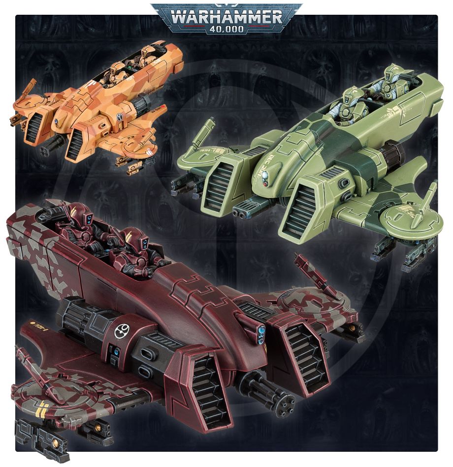 T'au Empire: Piranha model detail - Loaded Dice