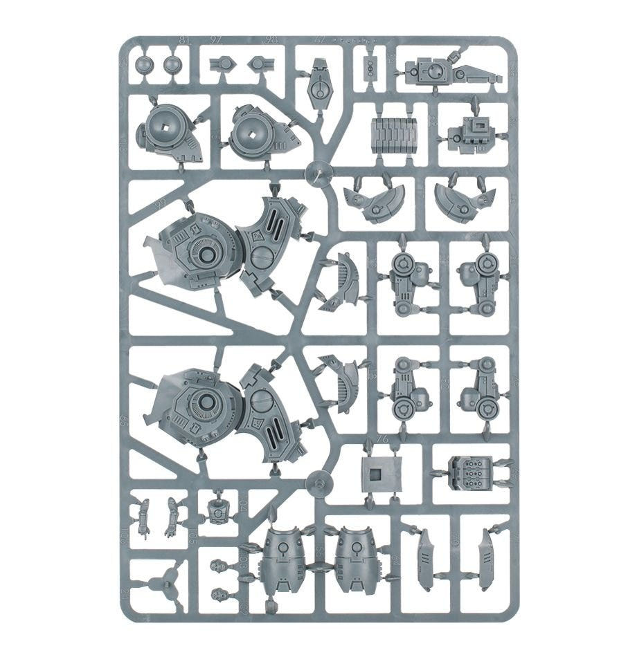 Games Workshop T'au XV95 Ghostkeel Battlesuit unpainted plastic sprue, frame 3 of 3