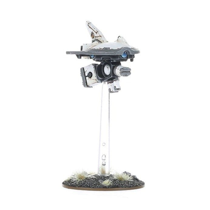 Painted T'au stealth drone on a clear flying stand from the Ghostkeel Battlesuit kit, Games Workshop