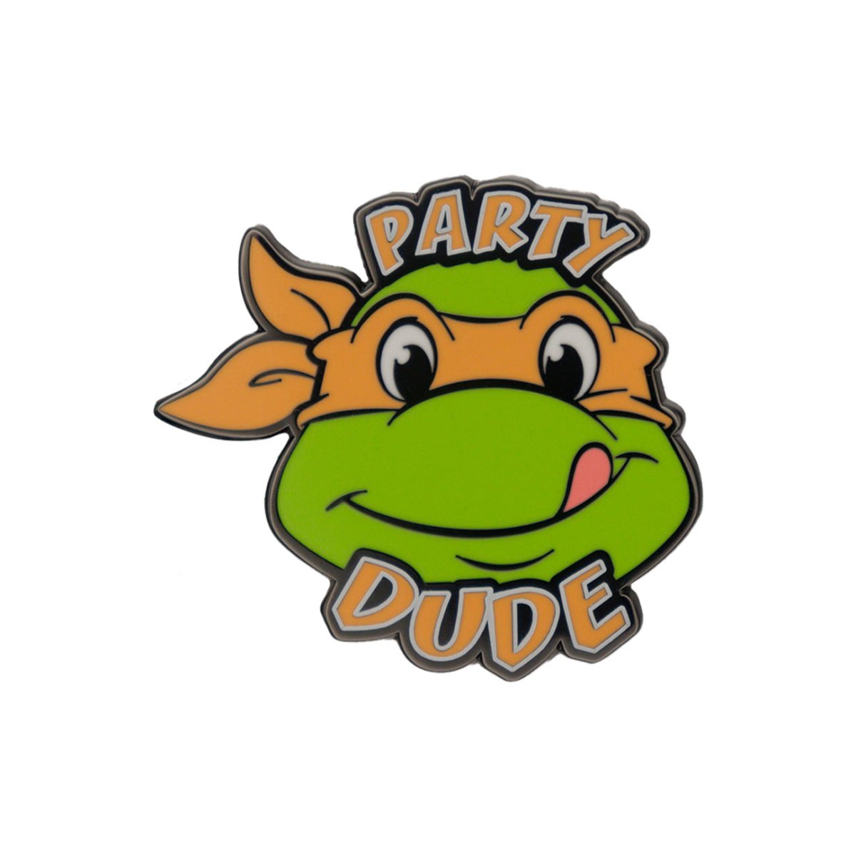 Michelangelo Party Dude TMNT mystery enamel pin badge with orange mask