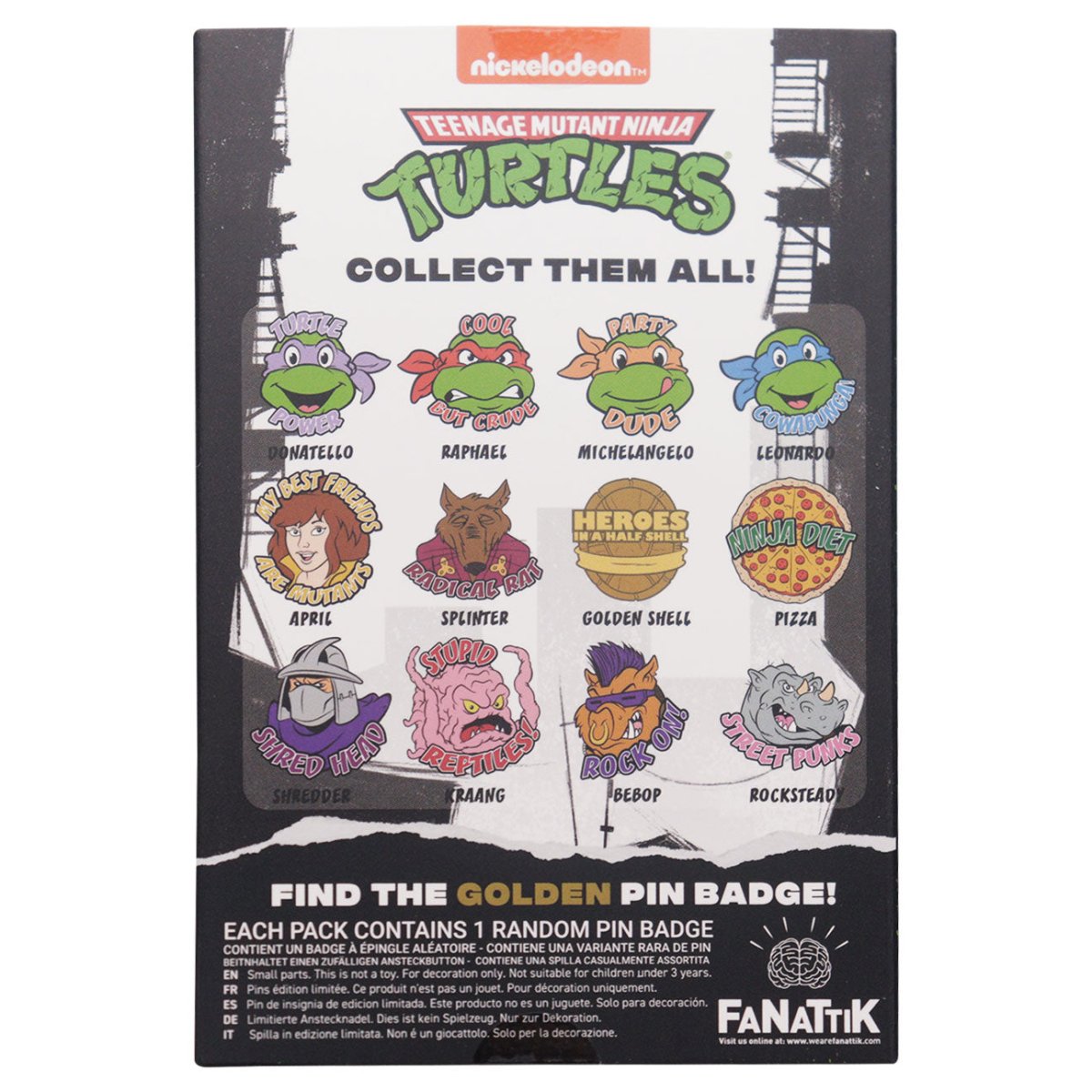 Teenage Mutant Ninja Turtles Mystery Pin Badge - Loaded Dice