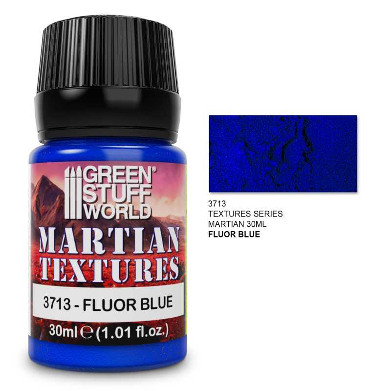 Green Stuff World - Textured Paint - Martian - Fluor Blue 30ml - Loaded Dice