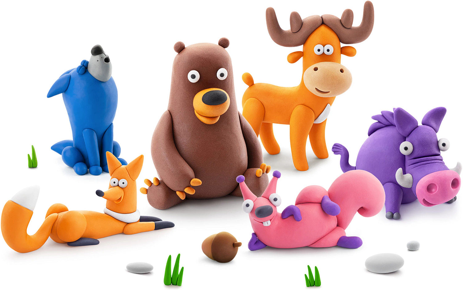 HEY CLAY Forest Animals (15 Cans) - Loaded Dice