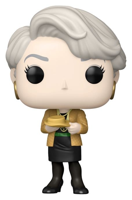Funko POP! Miranda Priestly from The Devil Wears Prada with silver hair and gold jacket