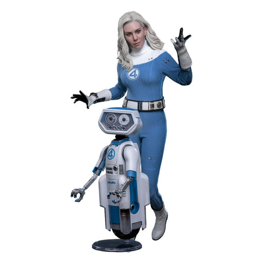 Hot Toys Invisible Woman and H.E.R.B.I.E. 1/6 figures from The Fantastic Four: First Steps