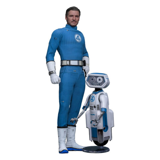 Hot Toys Mister Fantastic and H.E.R.B.I.E. 1/6 figures from The Fantastic Four: First Steps