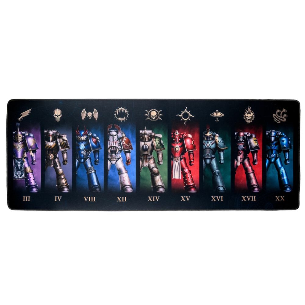 Warhammer The Horus Heresy Traitor Legion desk mat showing fallen Space Marine Legion heraldry