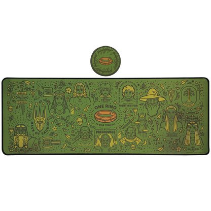 The Lord of the Rings Desk Pad & Coaster Set - Loaded Dice