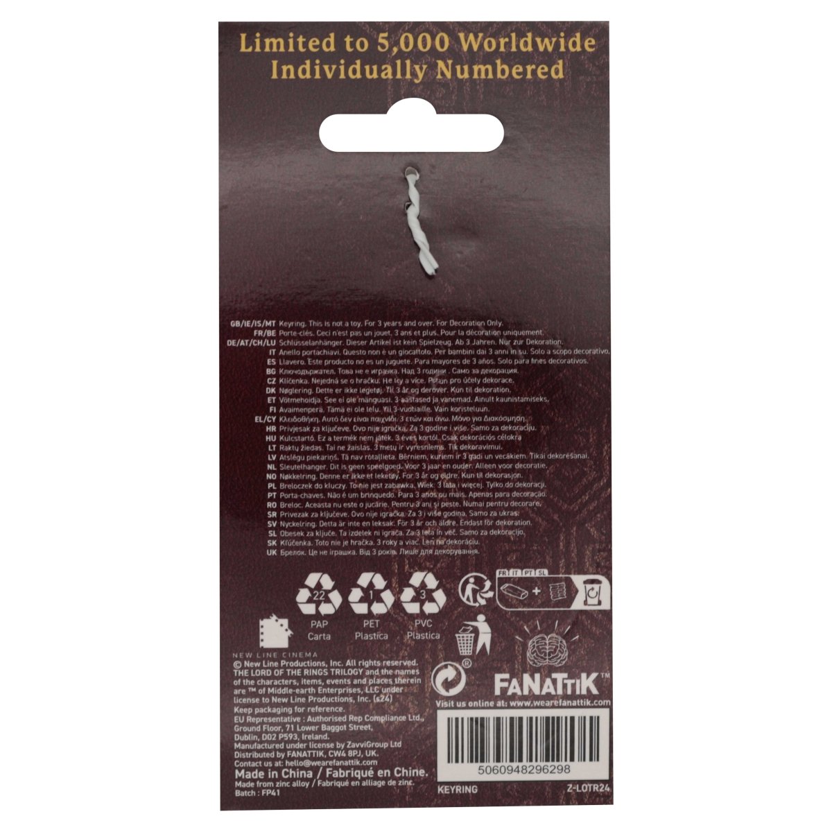 The Lord of the Rings Gondor Keyring - Loaded Dice