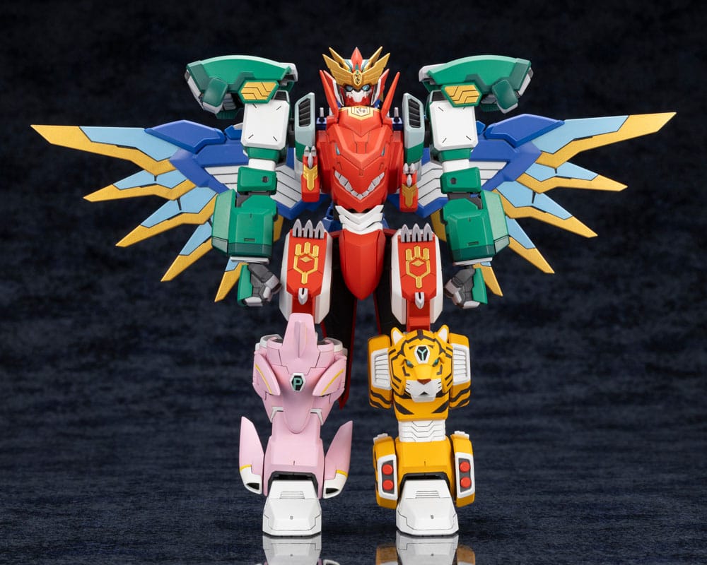 Maximum Kizuna Kaiser kit straight-on front view showing tiger and pink beast legs