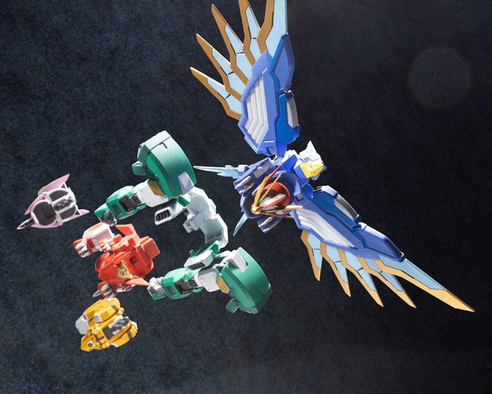 Maximum Kizuna Kaiser separated into its five Kizuna Beast components, Kotobukiya kit