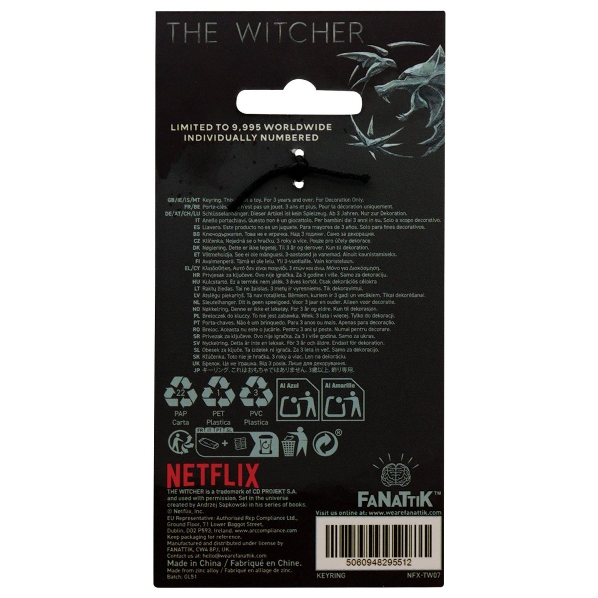 The Witcher and Roach Keyring