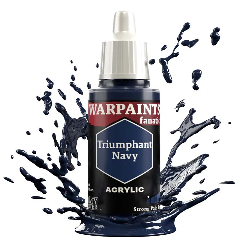 Army Painter Warpaints Fanatic: Triumphant Navy 18ml - Loaded Dice